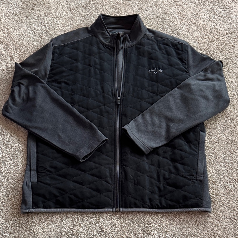 Callaway Men's Black and Gray Performance Jacket